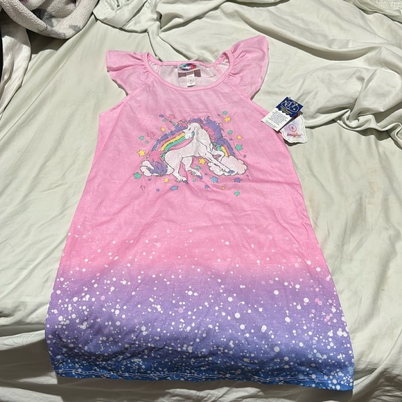 B magical 8 unicorn a line nightgown flame retardant nwt - Picture 1 of 7